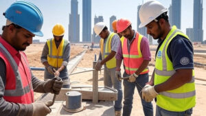 Read more about the article Gulf Construction Jobs in 2025: Why Indian Welders, Fitters, Masons, and Carpenters Are in High Deman
